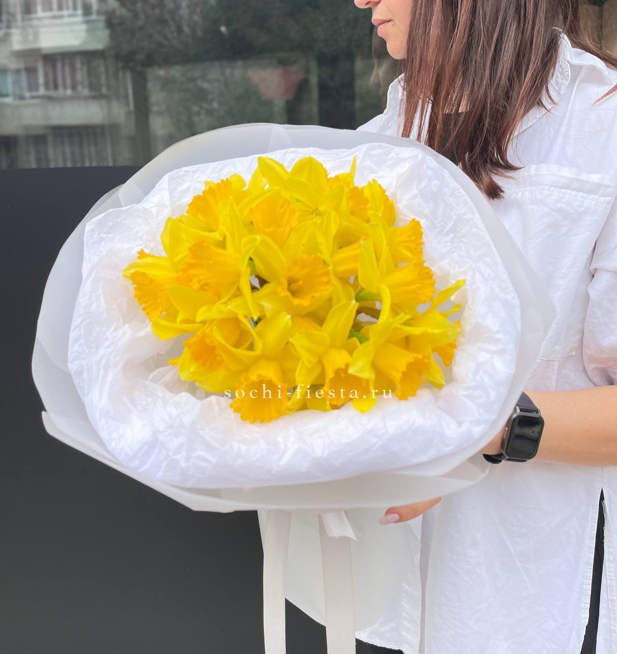 Букет с нарциссами