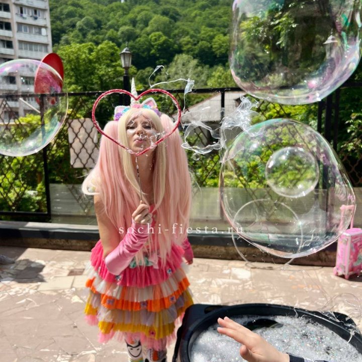 Шоу мыльных пузырей в Орске