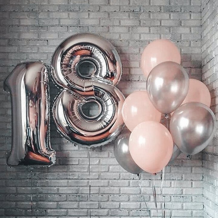 Фольгированный шар Серебряная Цифра в Орске