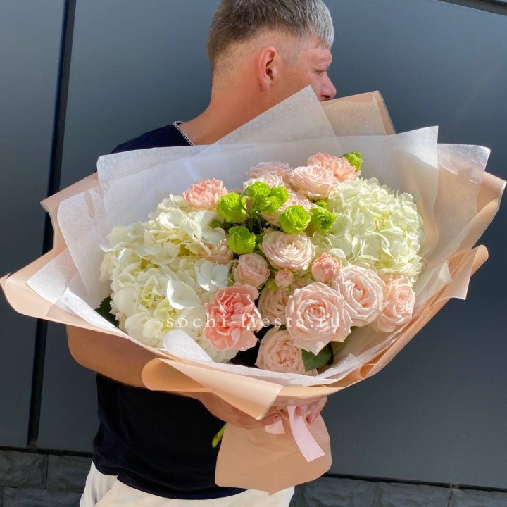 Авторский букет "Нежный крем" в Орске