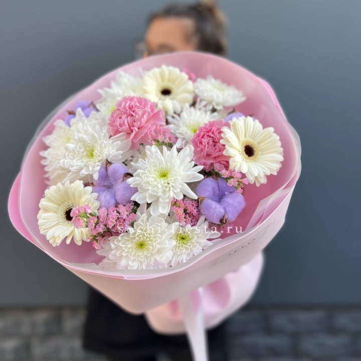 Букет цветов "Пинк спринг" в Орске