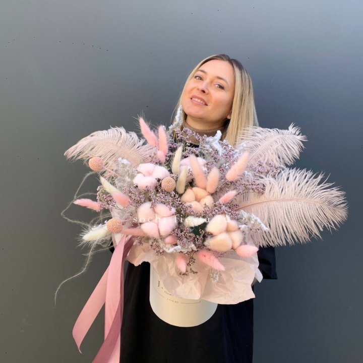 Авторский бокс с сухоцветами в Орске