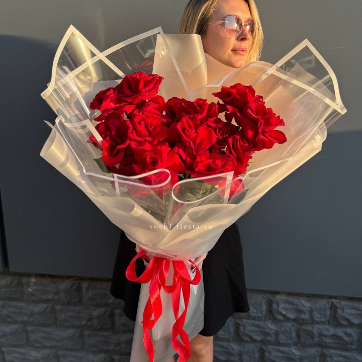  Букет  высоких роз 15 шт в Орске