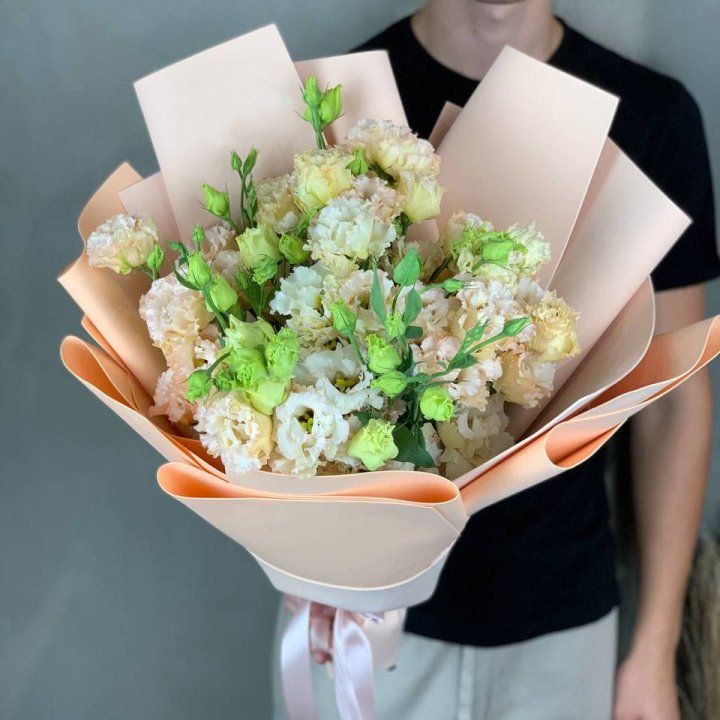 Букет эустом "Крем" в Орске