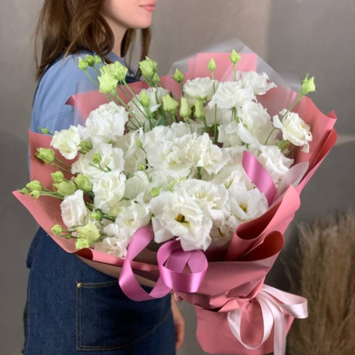 Букет эустом "Пудра" в Орске