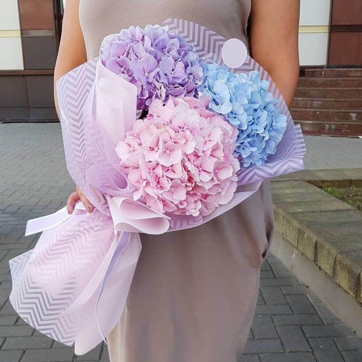 Букет гортензий "Пуф" в Орске