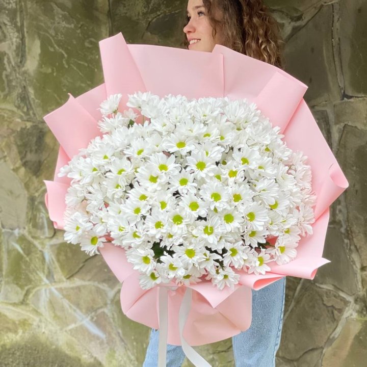  Букет хризантем "Крем" в Орске