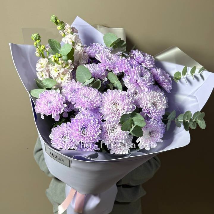 Дуо хризантема и маттиола в Орске