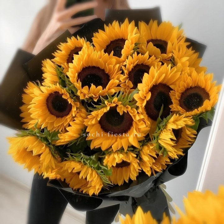 Букет подсолнухов "Гига" в Орске