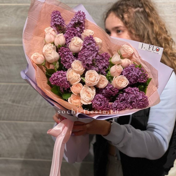 Букет "Лиловая весна" в Орске