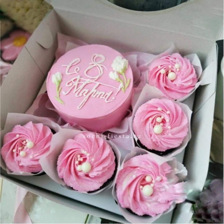 Капкейки и бенто-торт "8 марта!" в Орске