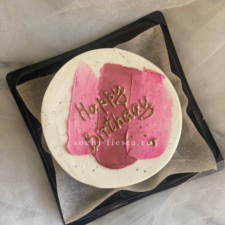 Бенто-торт "С днём рождения" пастель в Орске