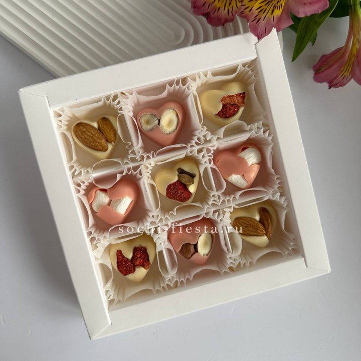 Набор конфет из бельгийского шоколада Сердца в Орске