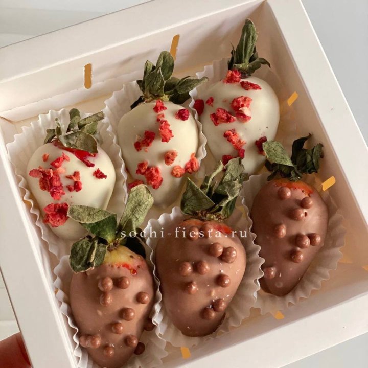 Клубника в шоколаде 6 ягод в Орске