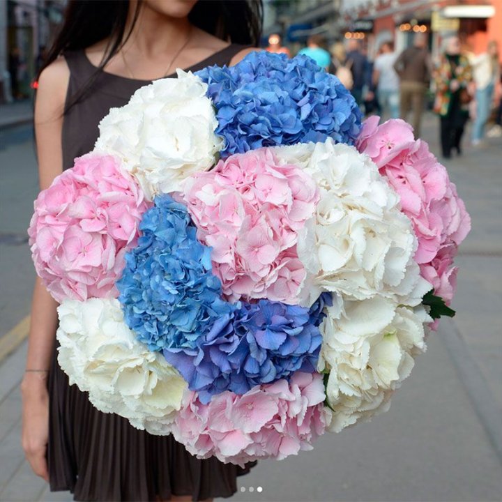 Букет гортензий "Инь-Янь" в Орске