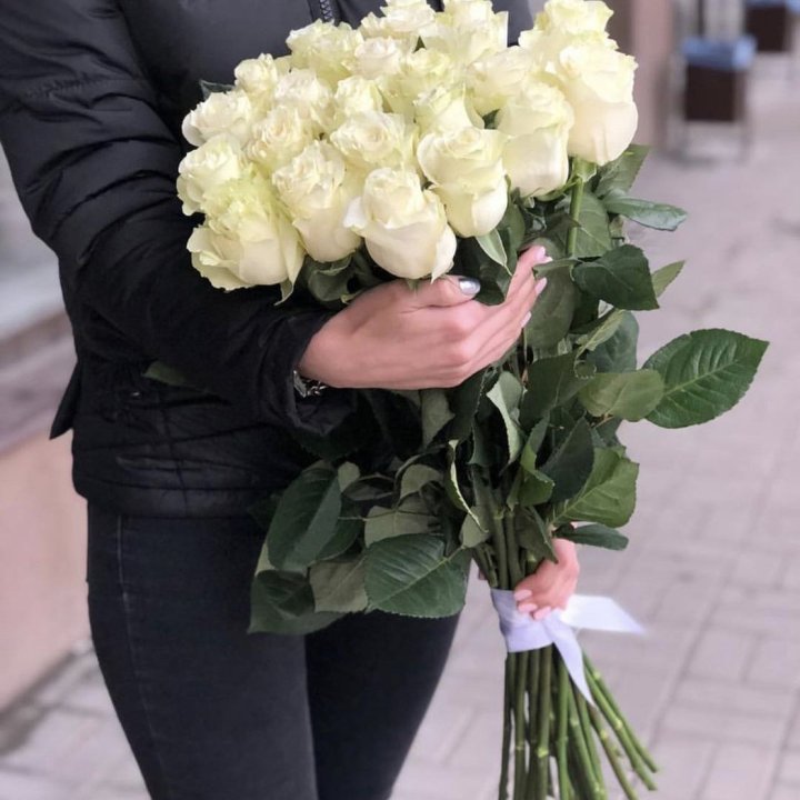 Голландские розы белые в Орске