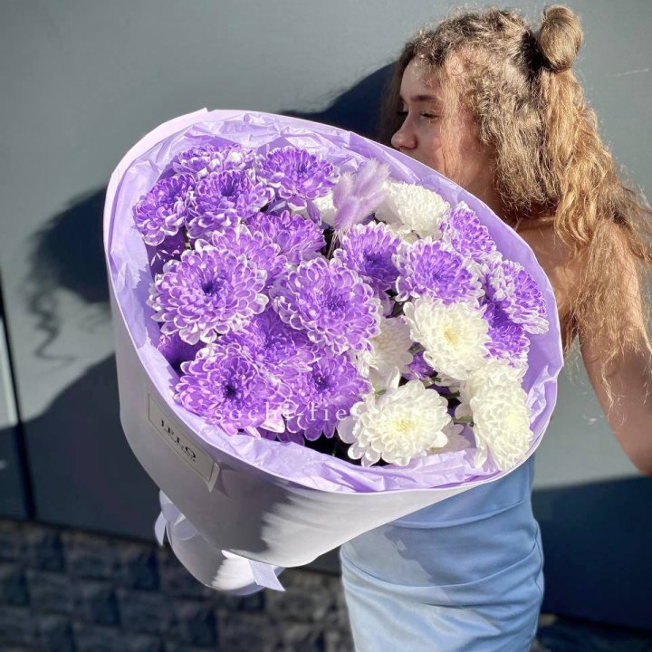  Букет хризантем "Сирена" в Орске