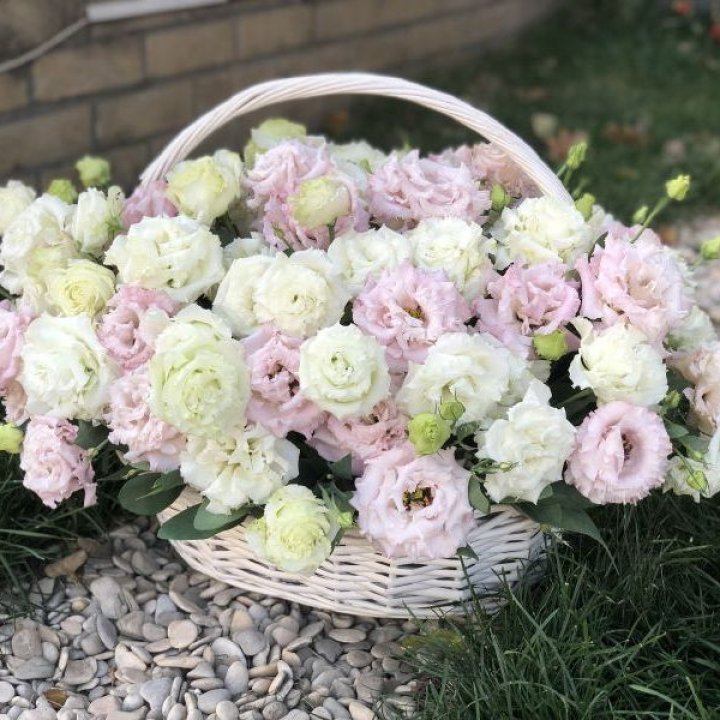 Корзина с эустомой в Орске