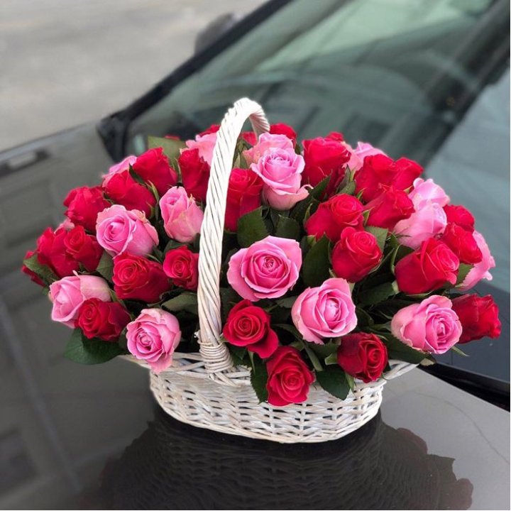 Корзина с розами  в Орске