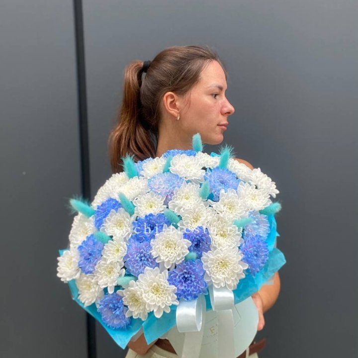  Коробочка  хризантем и лагуруса в Орске