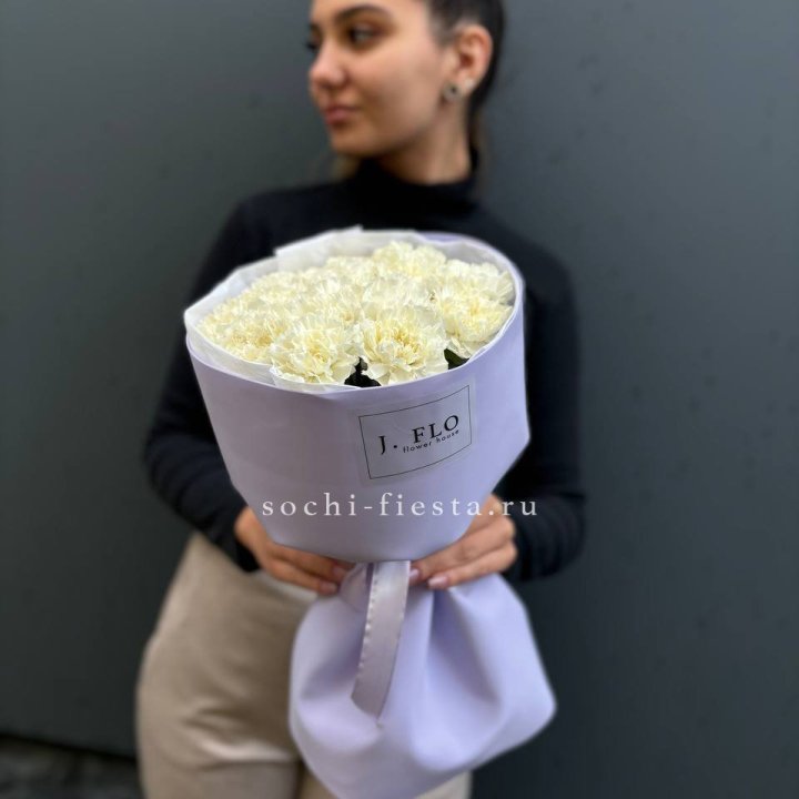 Букет белых диантусов в Орске