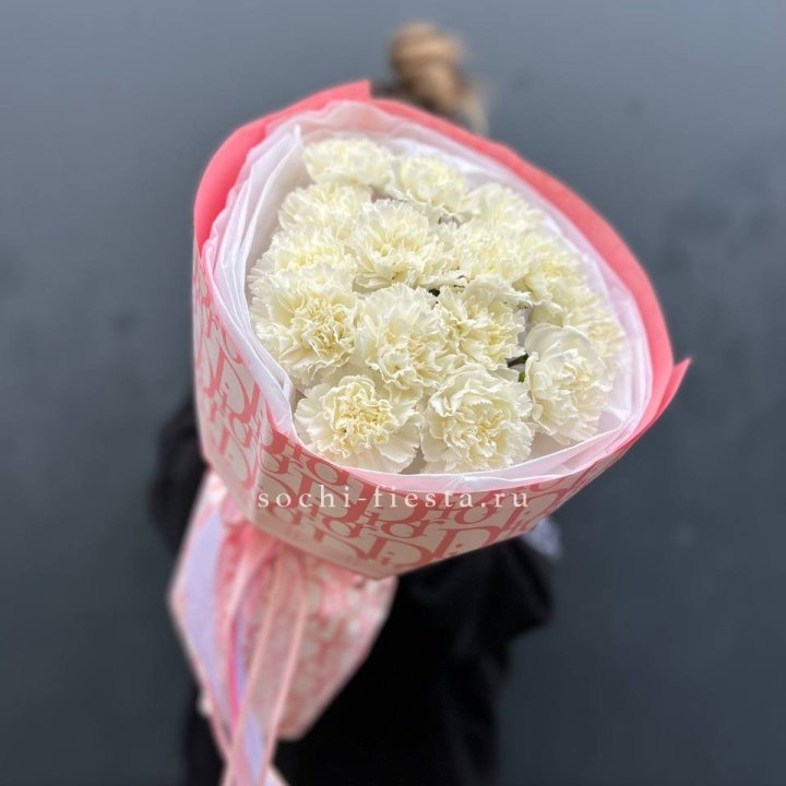 Белые диантусы №2 в Орске