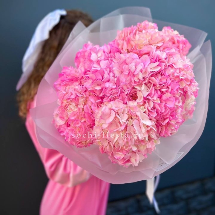 7 ярко розовых гортензий в Орске