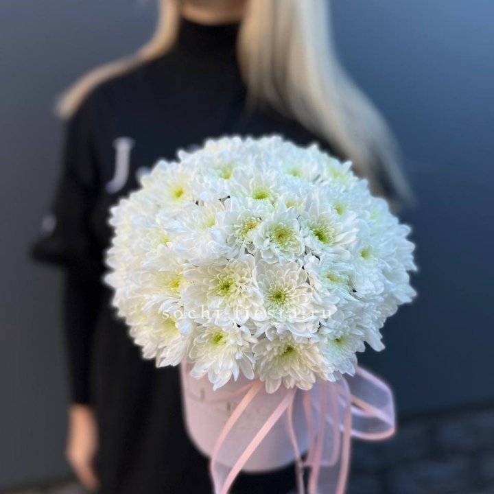 Коробка с хризантемами №1 в Орске