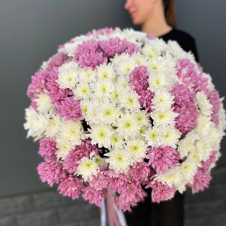  Букет 25 хризантем микс в Орске