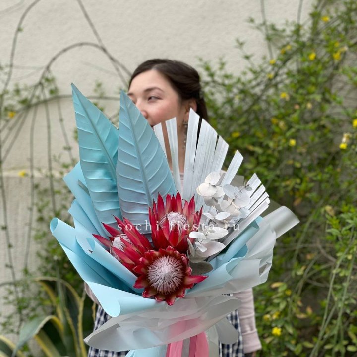 Букет из протеи "Клеопатра-2" в Орске