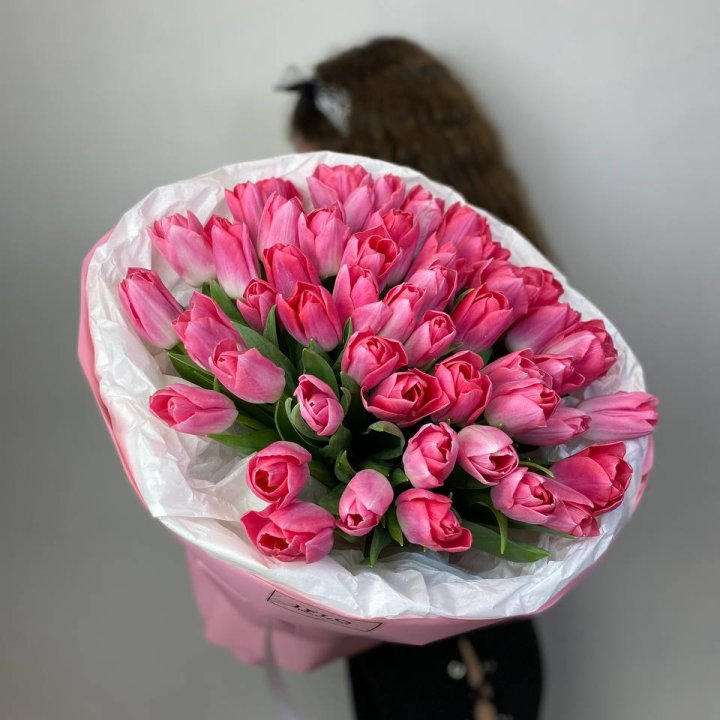 51 розовый тюльпан "Рози" в Орске