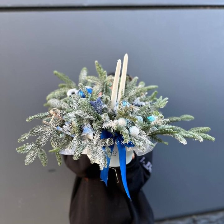 Новогодняя композиция в коробке  в Орске