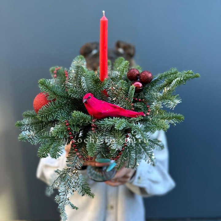 Новогодняя композиция в бокале в Орске