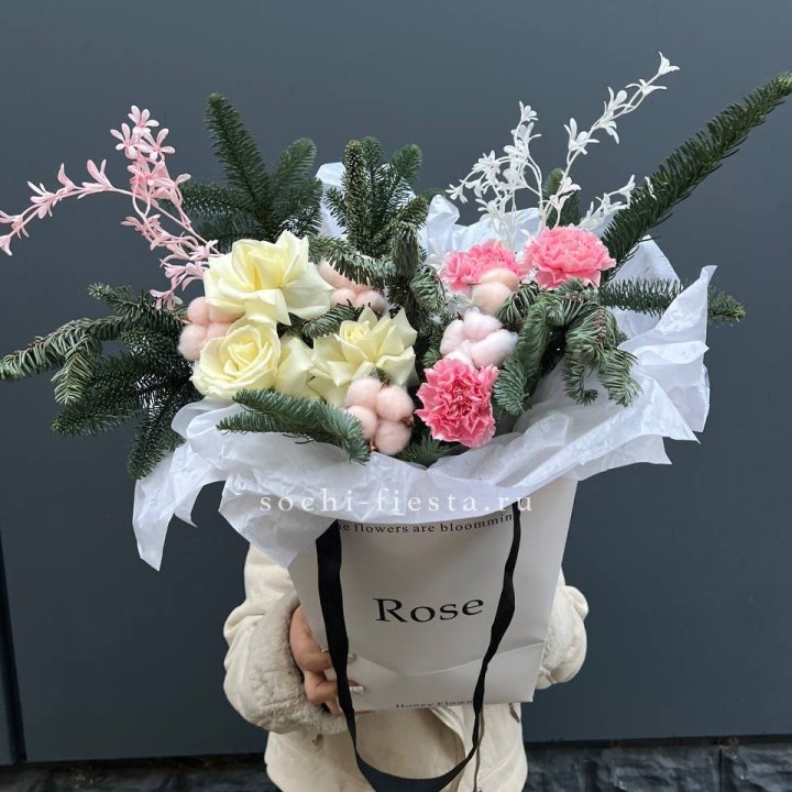 Цветочная сумка с нобилисом в Орске