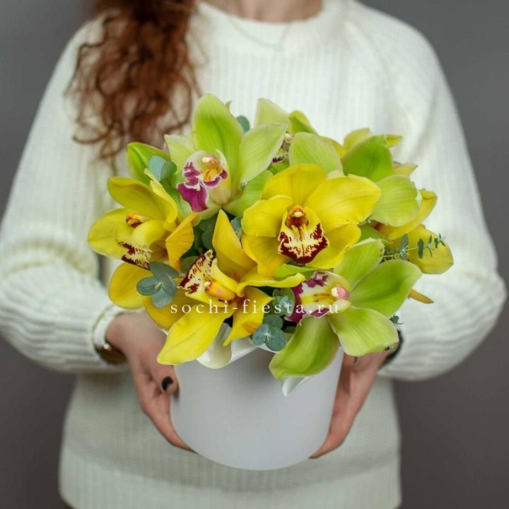 Бокс с орхидей №1 в Орске