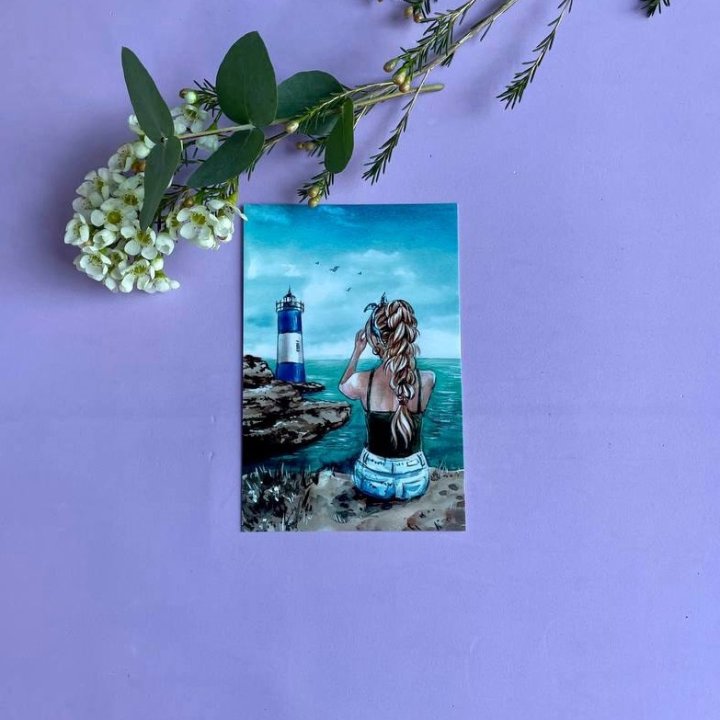 Открытка к букету "Океан" в Орске