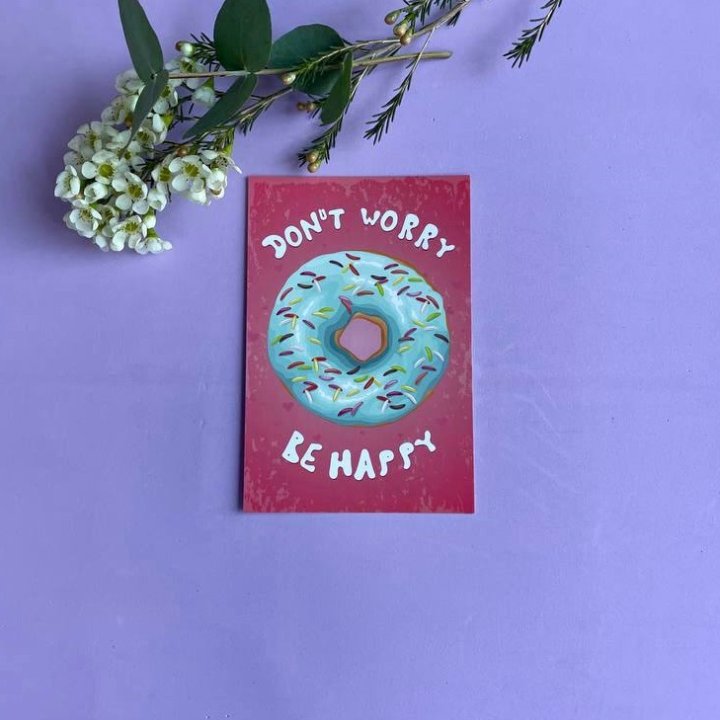 Открытка к букету "Не волнуйся..." в Орске