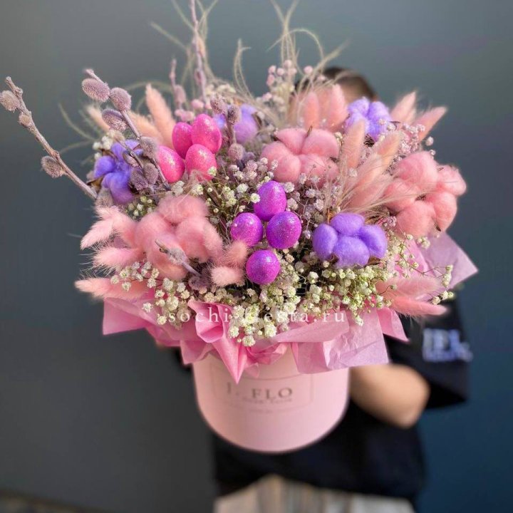 Сухоцветы в коробке  в Орске