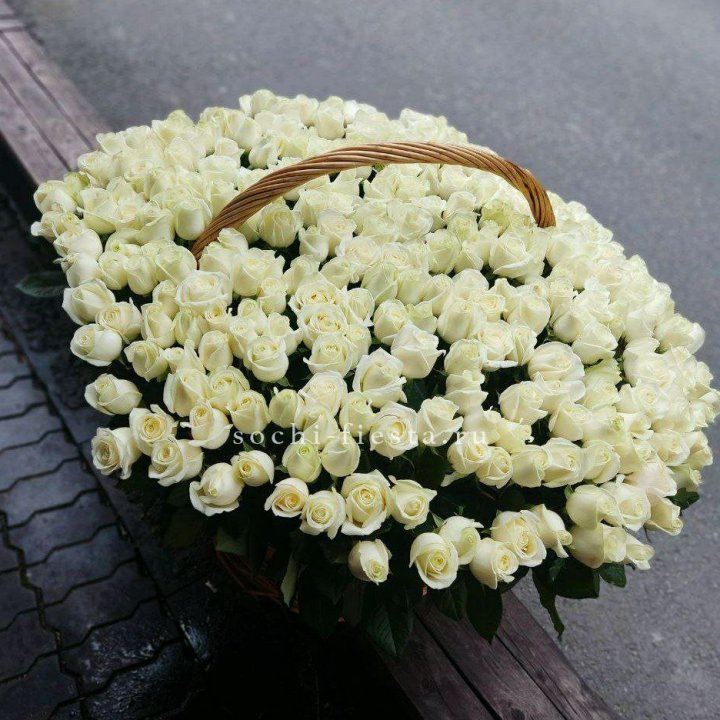 303 розы в корзине в Орске