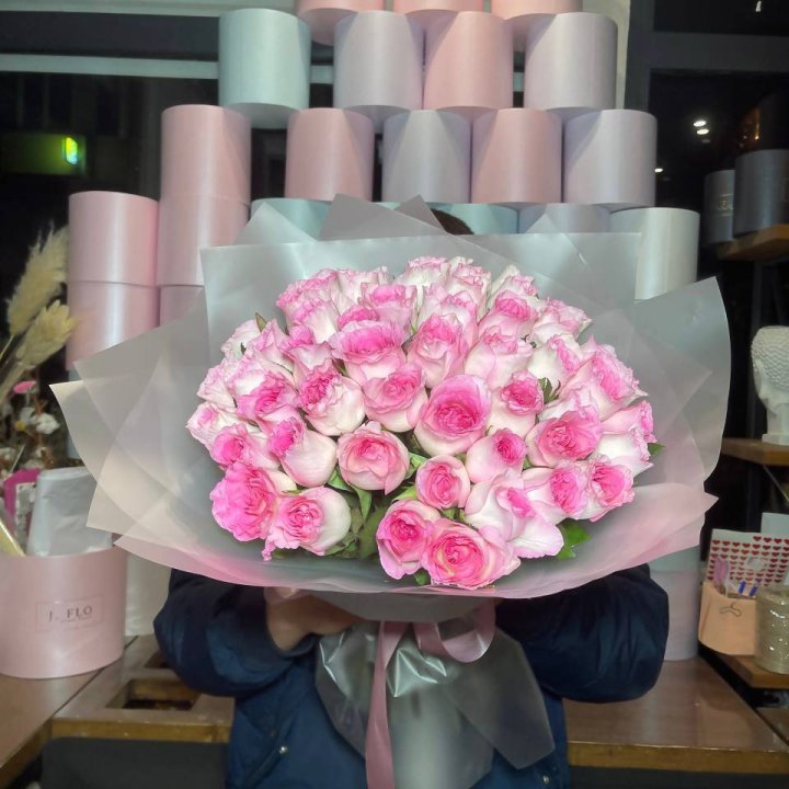  51 розовых роз в Орске