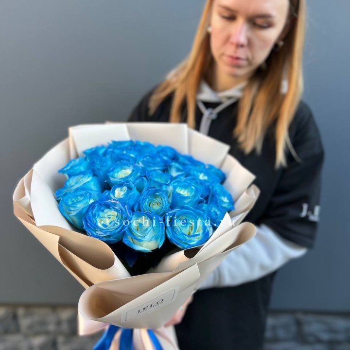 Букет синих роз блю логан в Орске