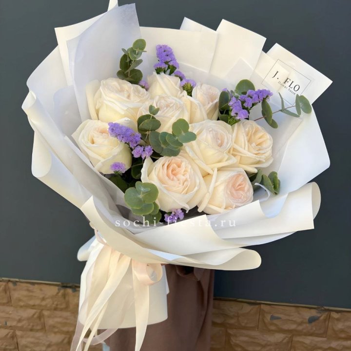 Букет из роз Вайт охара в Орске
