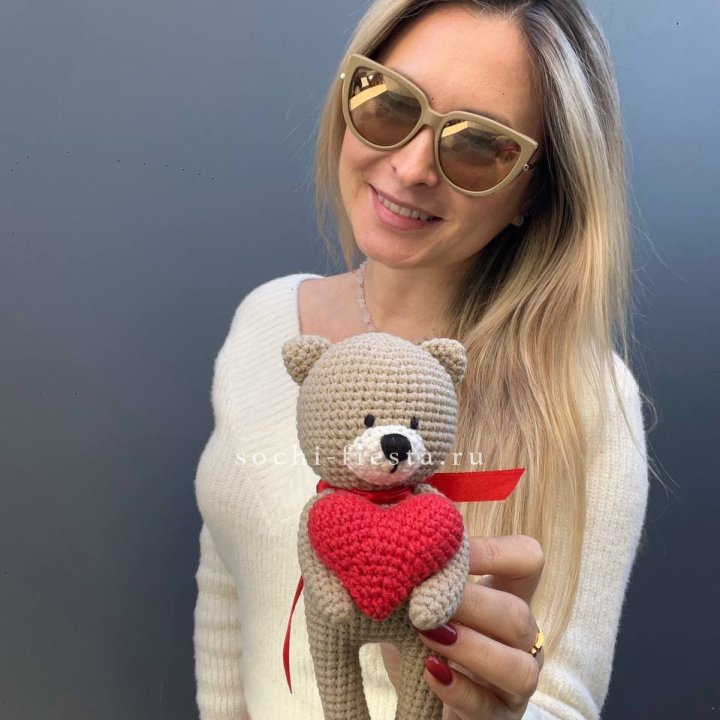 Мишка с сердцем ручной работы в Орске