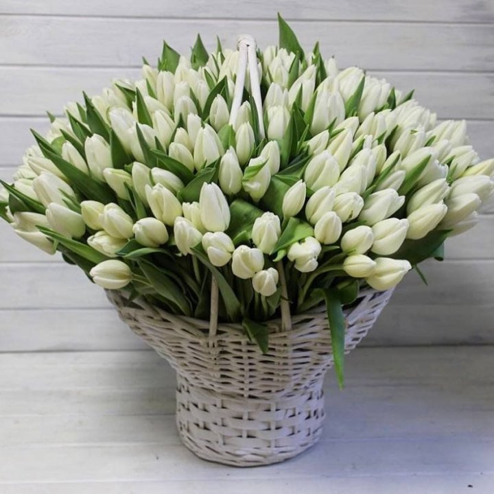 Корзина из 151 тюльпана в Орске