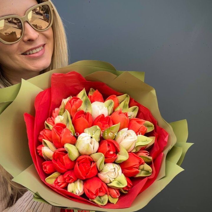 Зефирный букет из тюльпанов в Орске